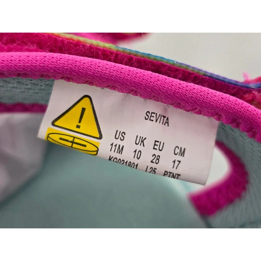Stride Rite Sevita Rainbow Sandals Big Kid 11M Multi-Color Hook & Loop - New